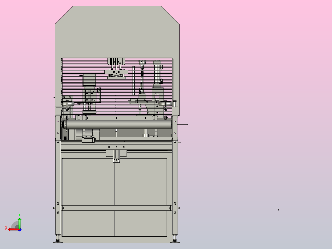 车载产品锁螺丝流水线后视图