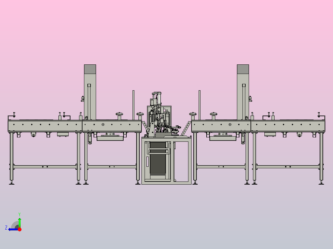 车载产品锁螺丝流水线右视图