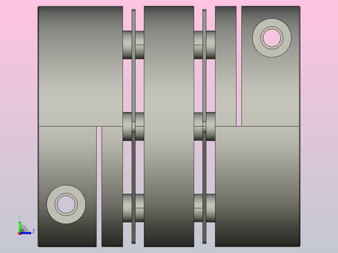 双膜片联轴器[SGH-C68-20]左视图