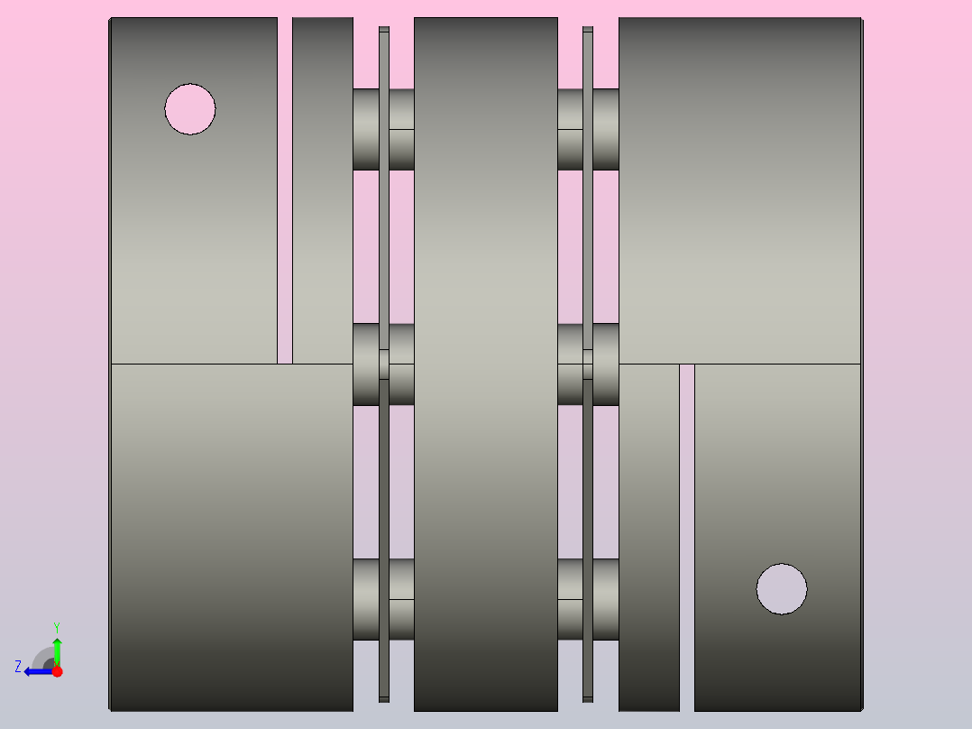 双膜片联轴器[SGH-C68-20]右视图