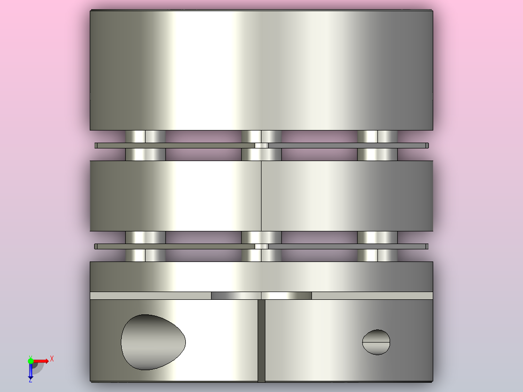 双膜片联轴器[SGH-C68-20]俯视图
