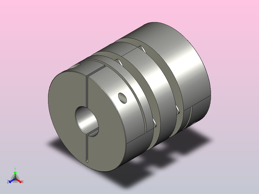 双膜片联轴器[SGH-C68-20]正等轴测图
