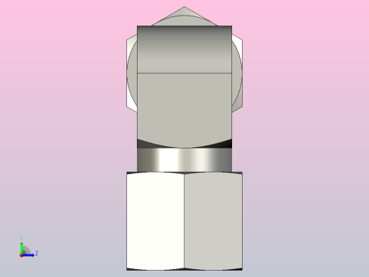 EO管接头弯头W08LCF.igs左视缩略图