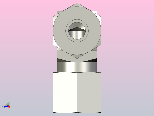 EO管接头弯头W08LCF.igs右视缩略图