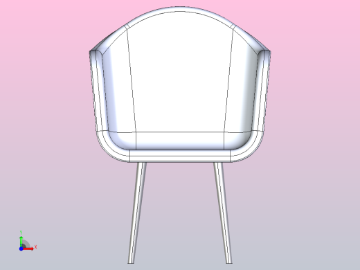 扶手椅前视缩略图