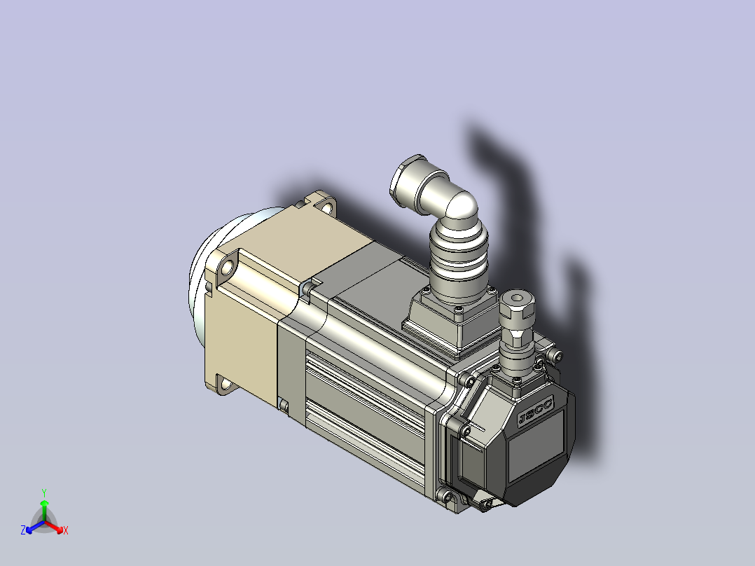 JSCC精研伺服减速电机 100mhf3主视图