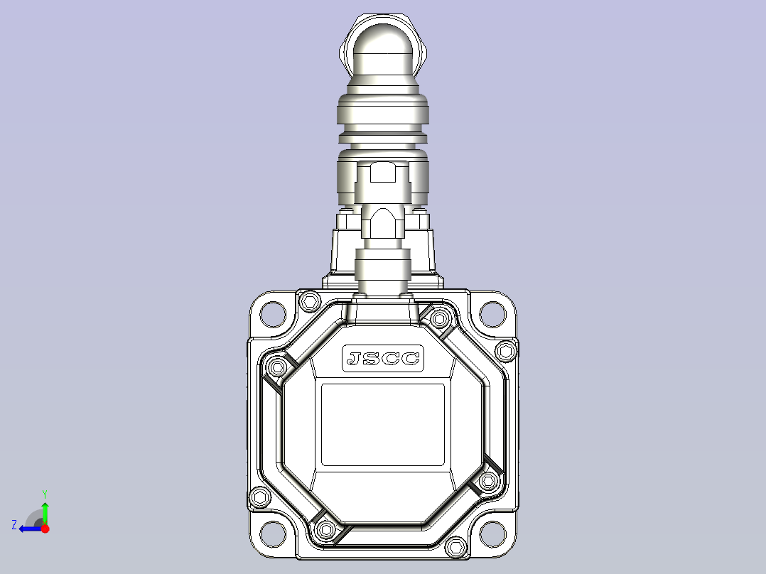 JSCC精研伺服减速电机 100mhf3右视图