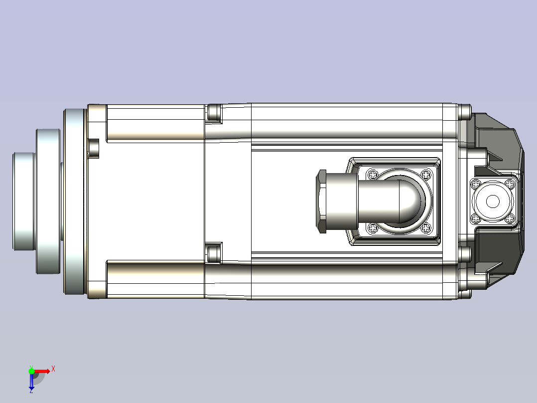 JSCC精研伺服减速电机 100mhf3俯视图