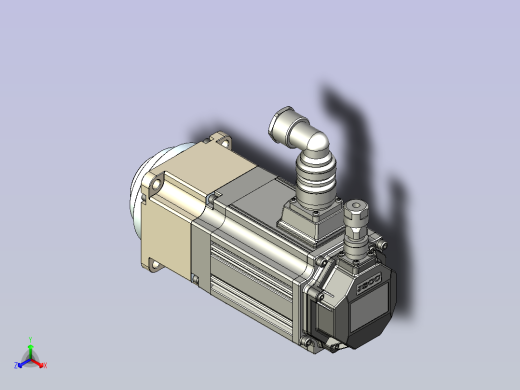 JSCC精研伺服减速电机 100mhf3正等轴测缩略图