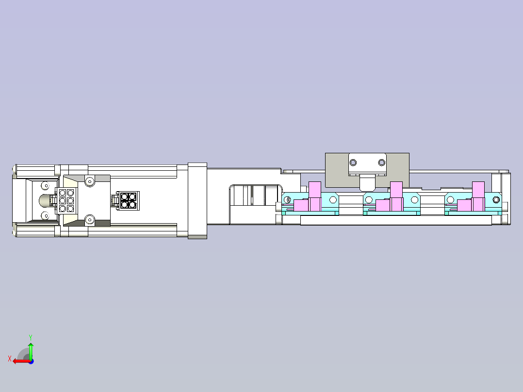 上银KK40-100A1-F0带MSMD012G1A电机后视图