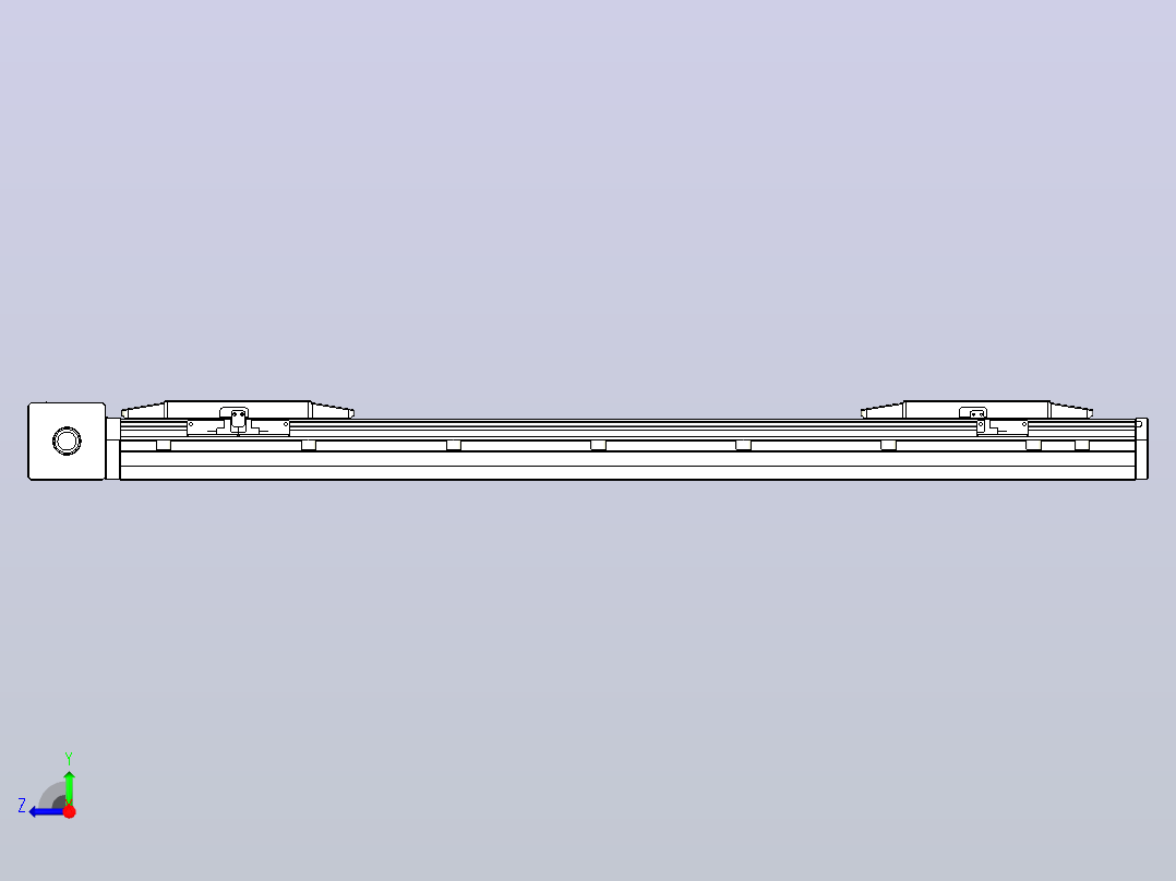 皮带直线轴双滑块型TPA-GCBS-150-P80-L250-DR-M75-N3右视图