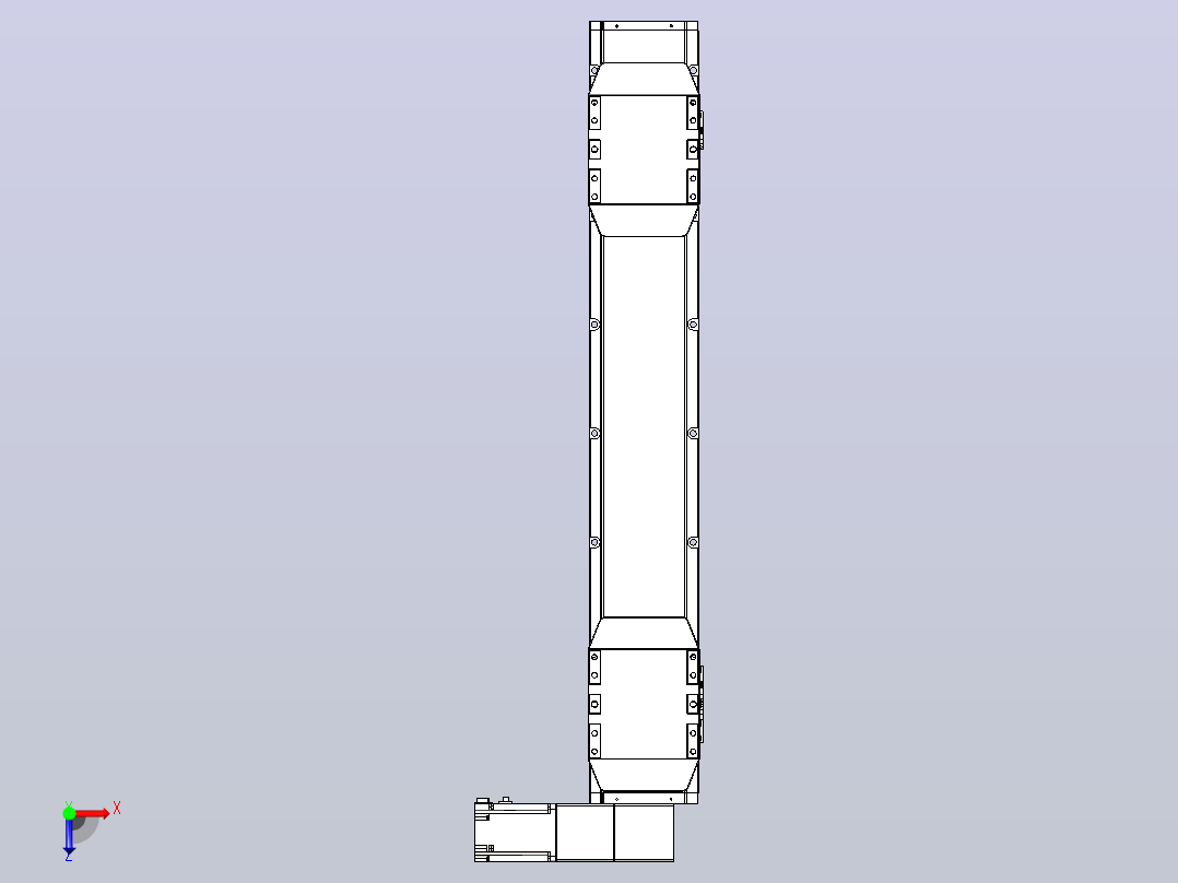 皮带直线轴双滑块型TPA-GCBS-150-P80-L250-DR-M75-N3俯视图