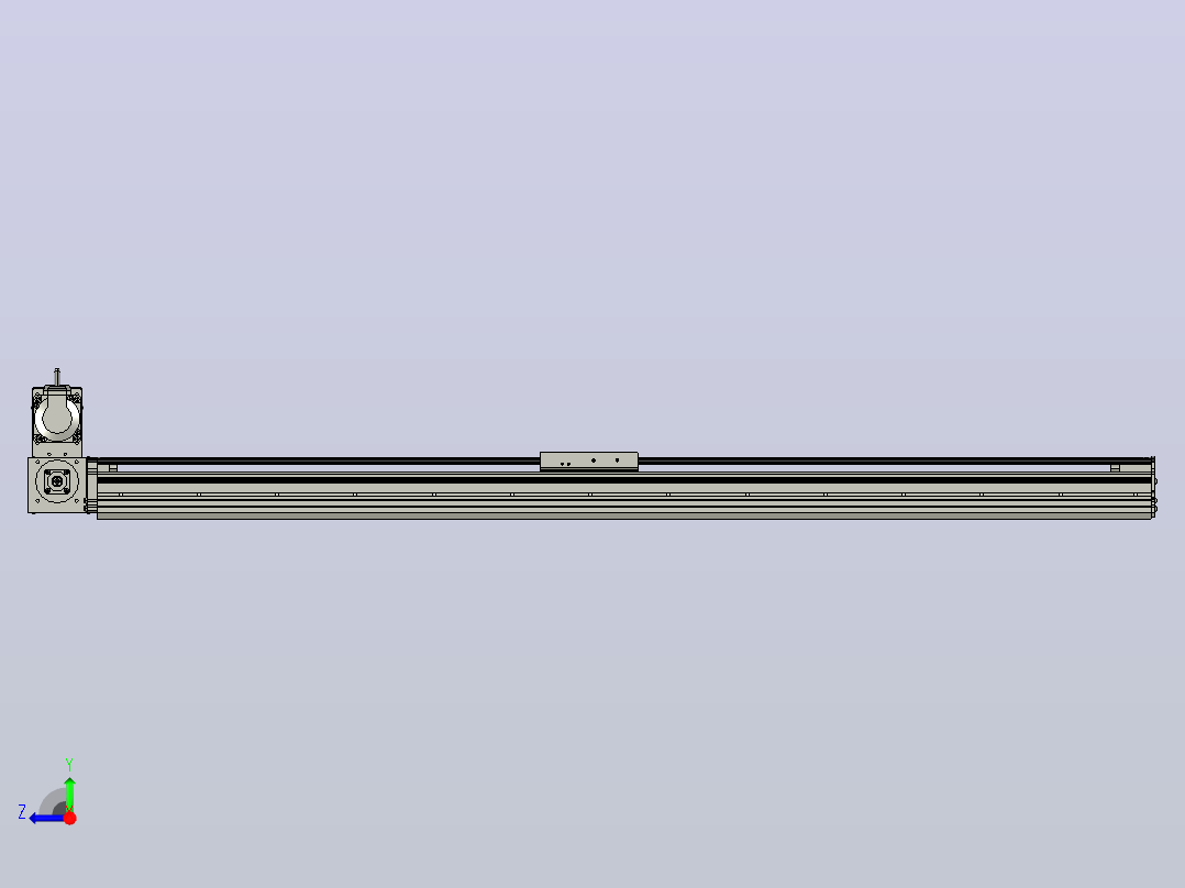 MT120BT半封闭皮带滑台[MT120BT.L100.1100.LU.P40.C3]右视图