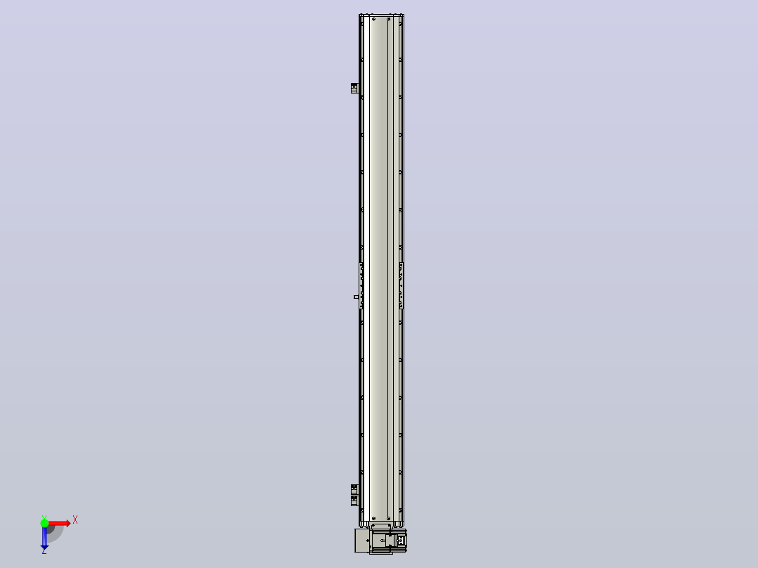 MT120BT半封闭皮带滑台[MT120BT.L100.1100.LU.P40.C3]俯视图