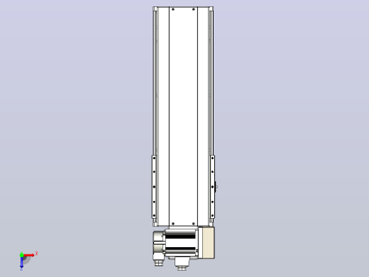 皮带直线轴半封闭可选导轨TPA-HNB-220D-176-L400-RU-C-P1K-N3俯视缩略图