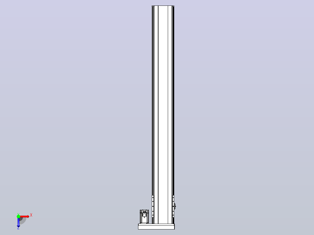 日规模组半封闭丝杆TPA-HNR-202D-2510C-L1650-ML-Y-P75-N3俯视图