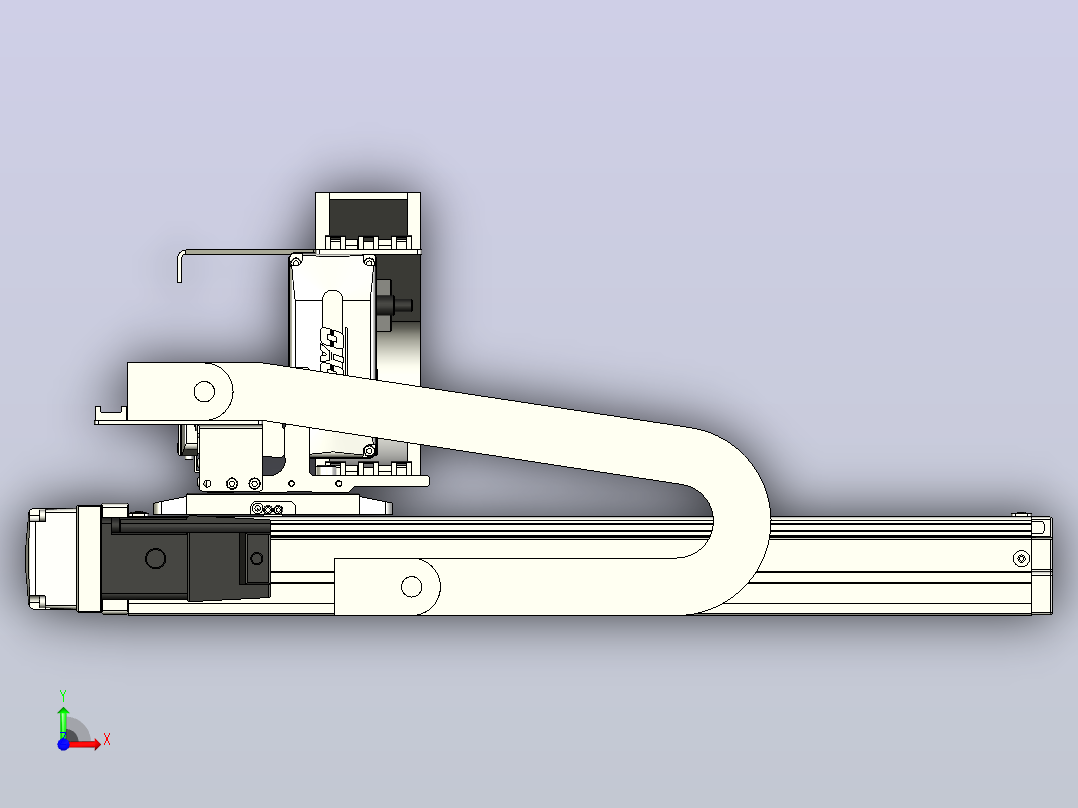 XYGT210-A2-300-150-M-C-0001丝杆模组 XY悬臂 负载2-5KG 内嵌式 XYGT210-A2 替换TOYO直线模组前视图