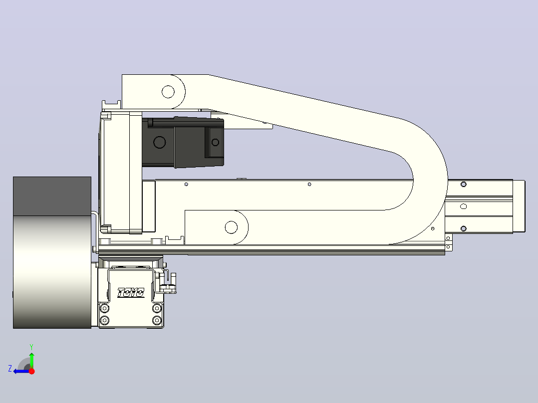 XYGT210-A2-300-150-M-C-0001丝杆模组 XY悬臂 负载2-5KG 内嵌式 XYGT210-A2 替换TOYO直线模组右视图