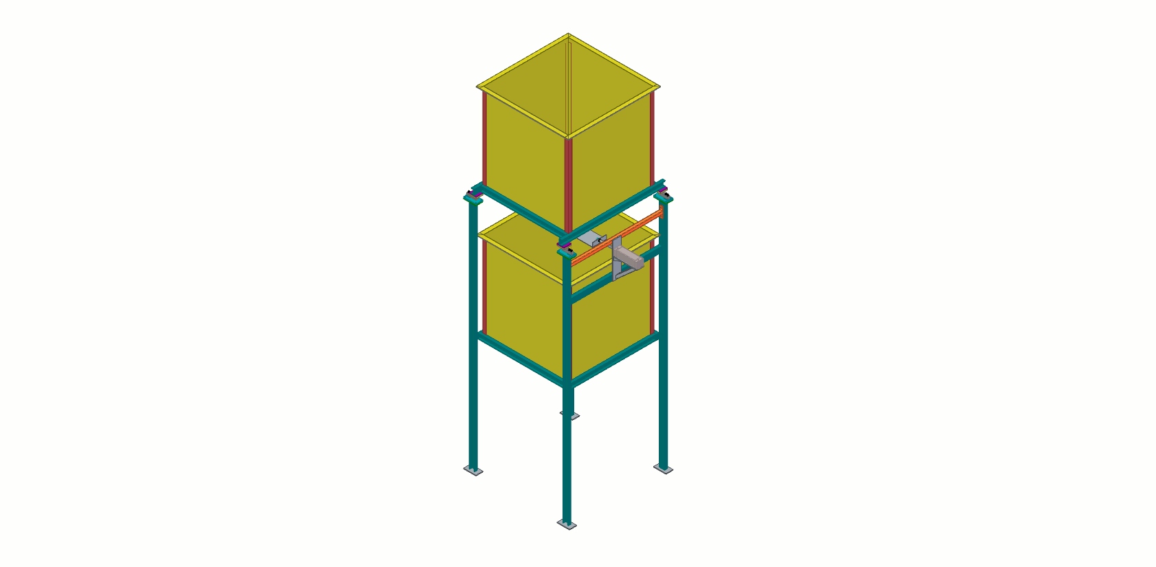 1吨重量校准料斗