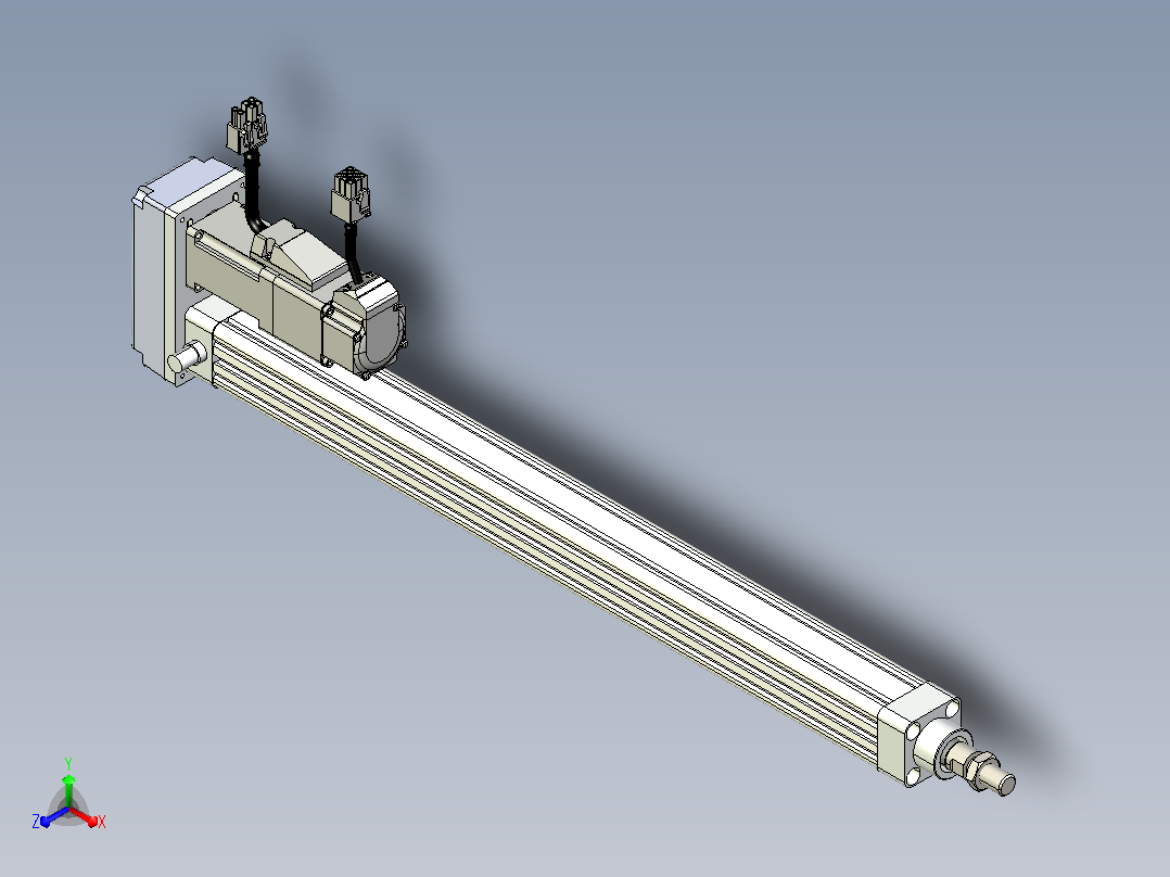 轻载电动缸TPA-ESR25-1002C-L400-MR-TC-W-P10-C3主视图