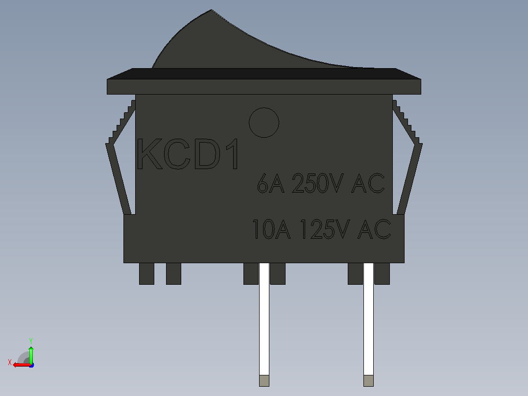 开关6A2V开关后视图