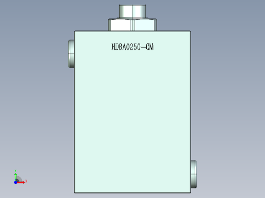 HDBA方型直线夹紧器HDBA0250-CM前视缩略图