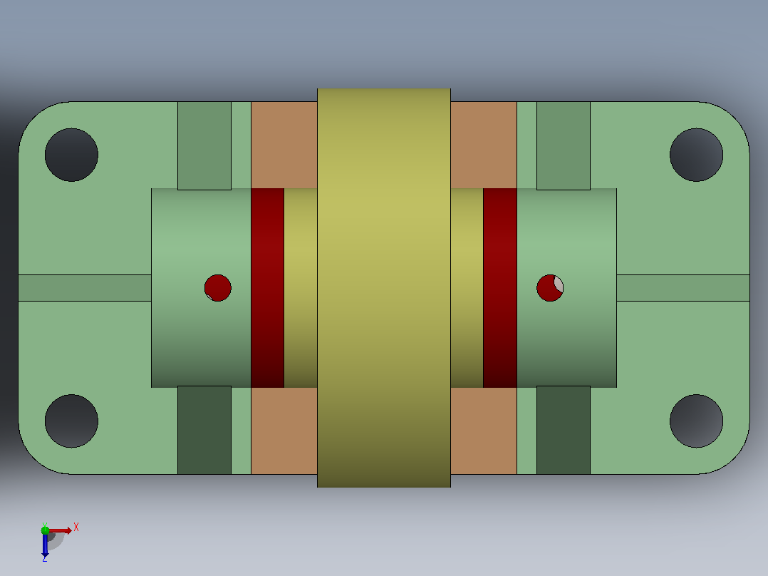 滑轮俯视图