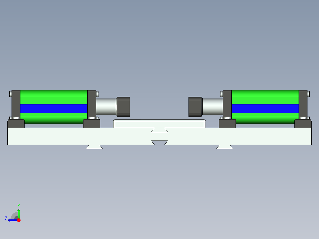 气动夹具、气动夹头右视图