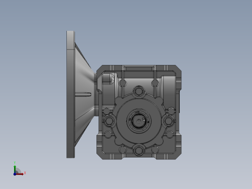 蜗轮蜗杆变速箱图纸