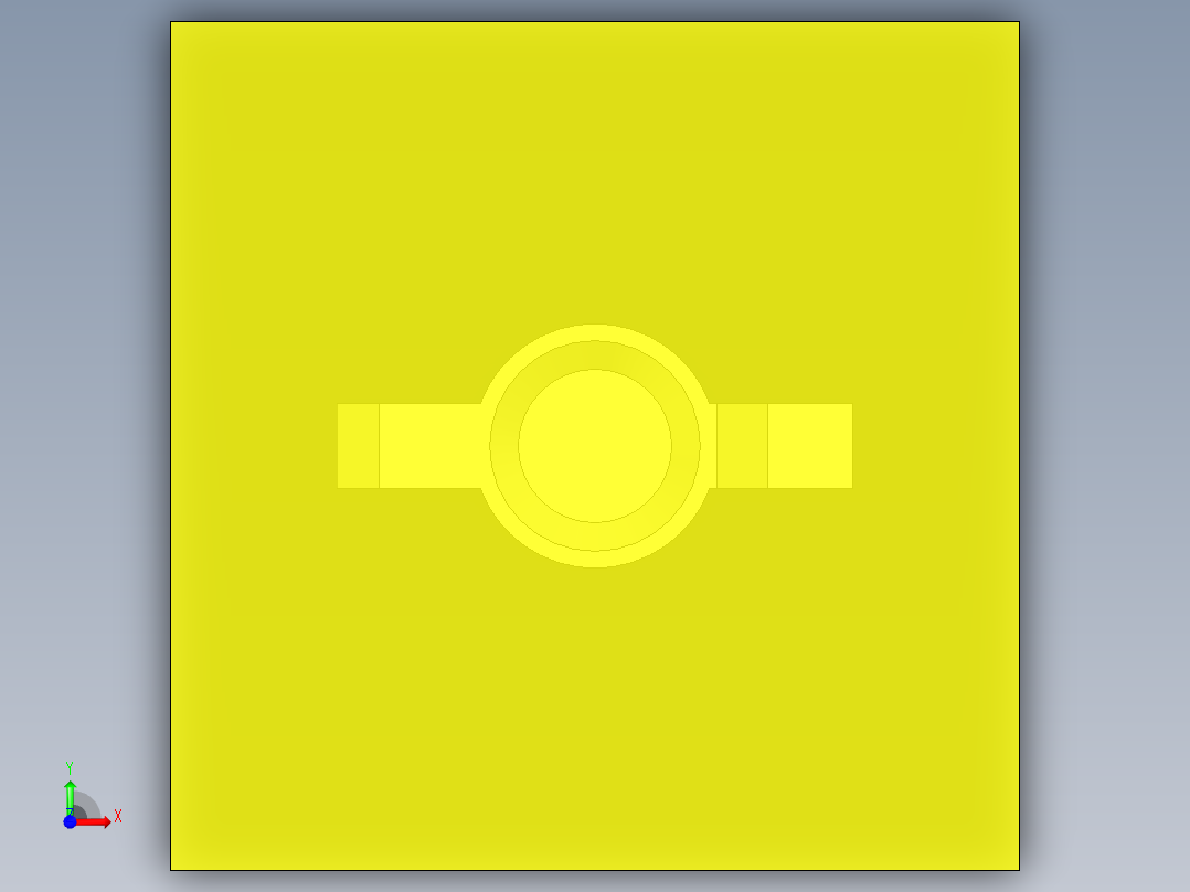 LED_Square_Yellow_5x5x9.7mm前视图