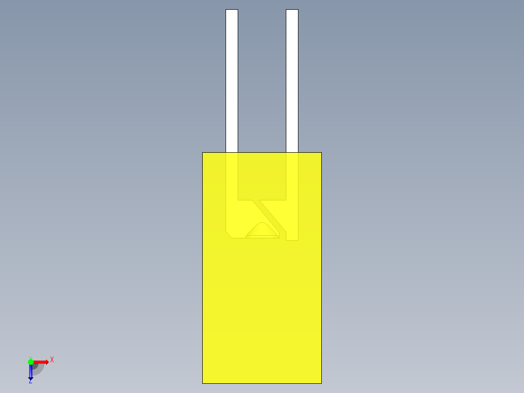 LED_Square_Yellow_5x5x9.7mm俯视图