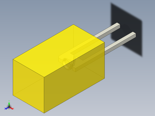 LED_Square_Yellow_5x5x9.7mm正等轴测缩略图