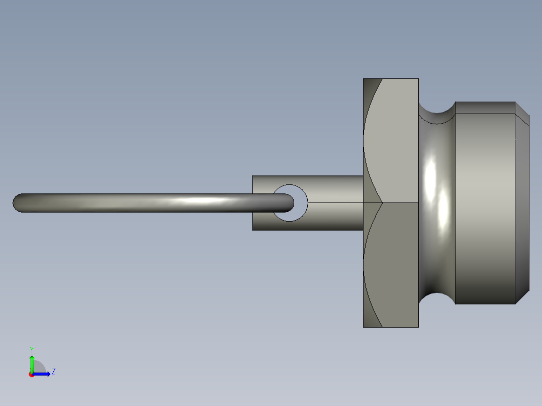 储气罐空气压缩机排气阀左视图