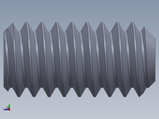 UNC 平头紧定螺钉-UNC SET SCREW 0.250 x0.500.SLDPRT右视缩略图