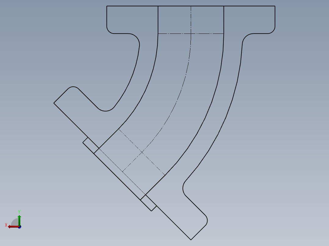 SW建模练习题-practice 39后视图