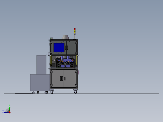 非标自动化焊接机 非标自动化设备3D图纸3D模型右视缩略图