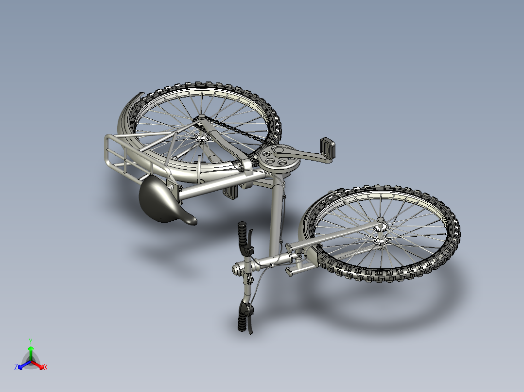 18---自行车ug8.5三维图纸模型设计图纸