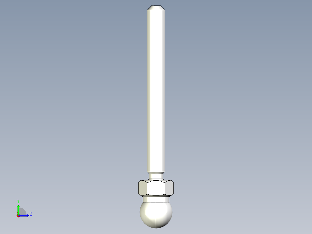 型材-KJN M8X80 THREADED ROD 098DM08080M左视图