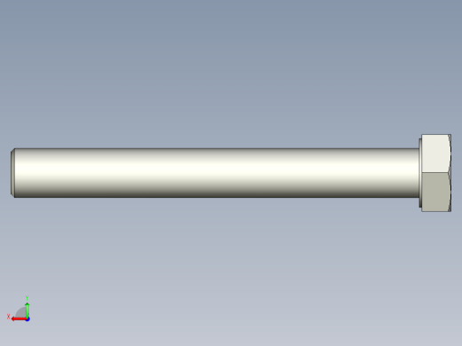 螺钉-DIN_931-M22x2.5x180_34.stp后视缩略图