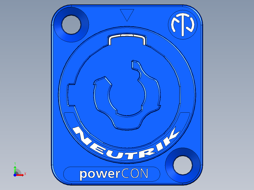 NEUTRIK powerCON NAC3MPXXA-WOT前视图