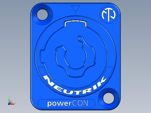 NEUTRIK powerCON NAC3MPXXA-WOT前视缩略图