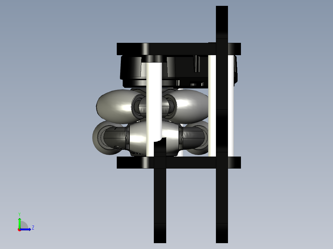 全向轮 底盘 (42)左视图