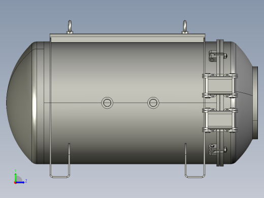 密封真空室左视缩略图