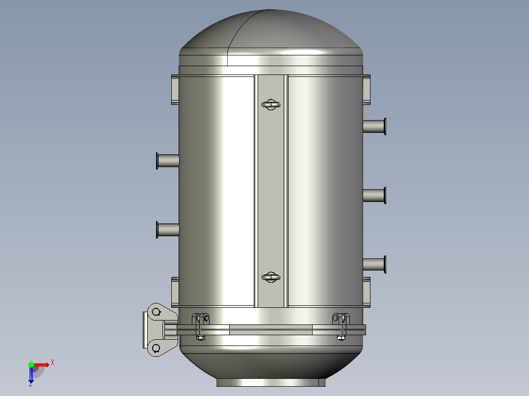 密封真空室俯视图