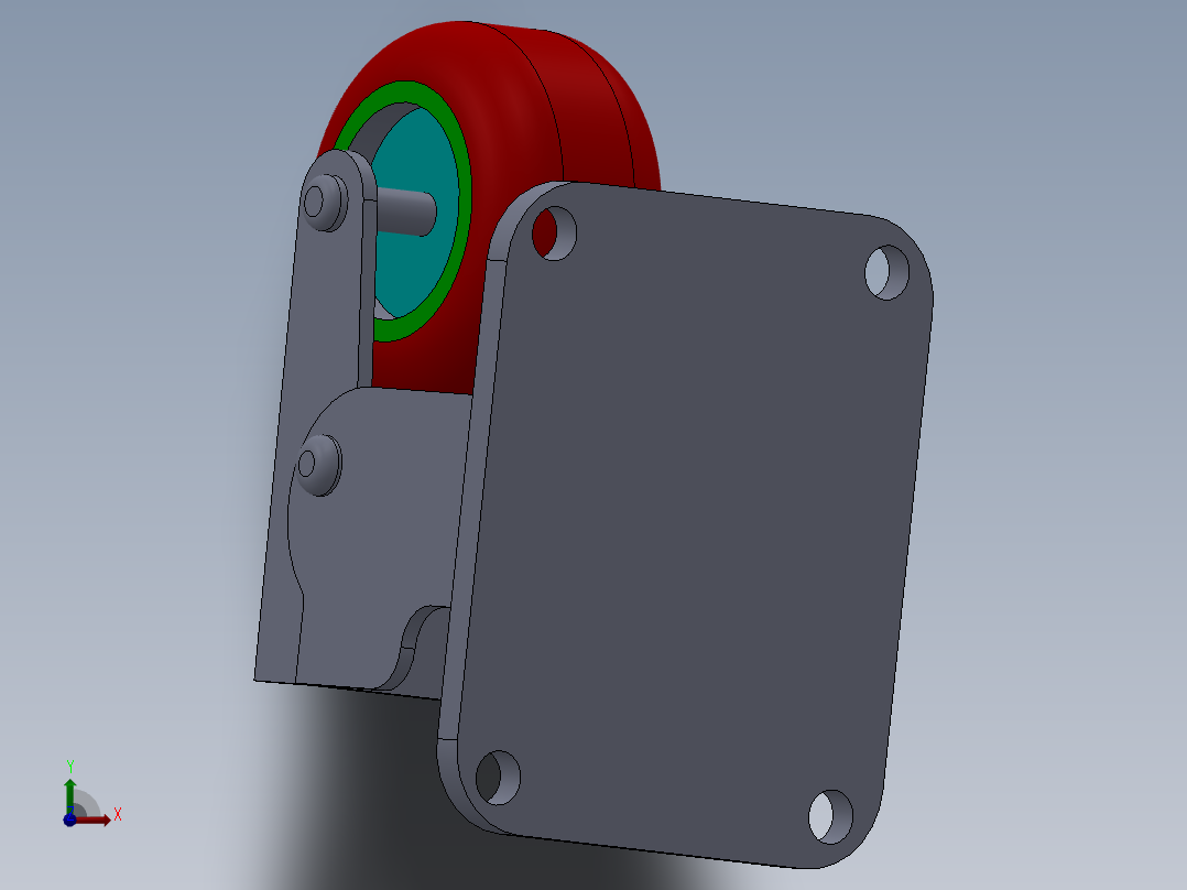 减震万向轮452389===10前视图