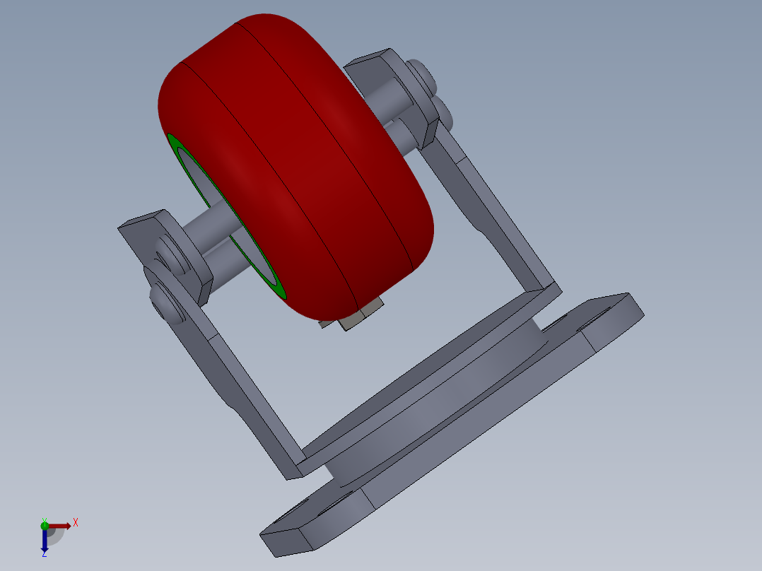 减震万向轮452389===10俯视图