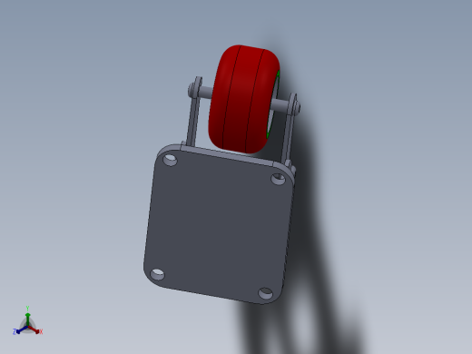 减震万向轮452389===10正等轴测缩略图