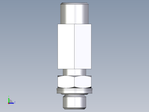 卡套式工业通用硬管接头EO_Adjustable_locknut_run_tee_LEE08SROMDCF左视缩略图
