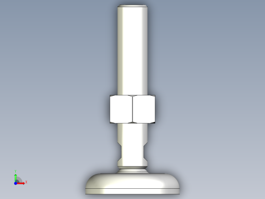 水平調整腳座(SUS製)LMR.SST-3D多系列多零件图纸模型前视缩略图