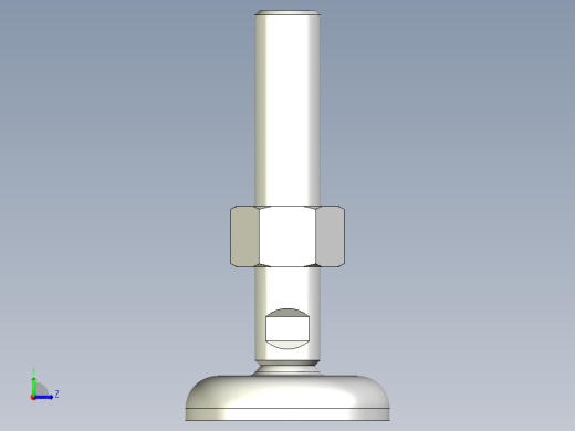 水平調整腳座(SUS製)LMR.SST-3D多系列多零件图纸模型左视缩略图